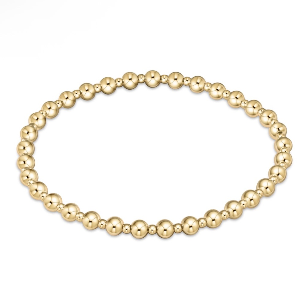 Enewton grateful gold 4mm bright gold Beaded Bracelet New $52